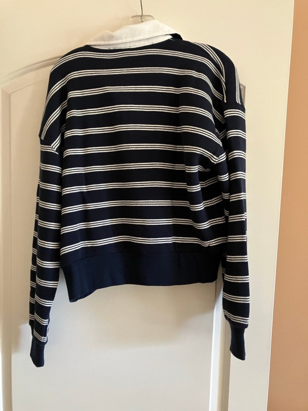 J. Crew Heritage terry rugby sweatshirt in stripe - Picture 7 of 7